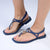 Grendha Talulla Ladies Thong Sandals - Blue/White-Grendha-Buy shoes online