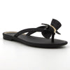 Grendha Thong Sandals with Bow - Black-Grendha-Buy shoes online