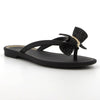 Grendha Thong with Bow Sandal - Black-Grendha-Buy shoes online