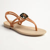 Grendha Tully Slingback Thong Sandals - Beige/Gold-Grendha-Buy shoes online