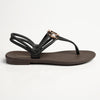 Grendha Tully Slingback Thong Sandals - Black-Grendha-Buy shoes online