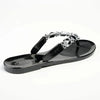Holster Glam / Embellish Thong Sandals - Black