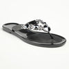 Holster Glam / Embellish Thong Sandals - Black-Holster-Buy shoes online