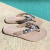 Holster Glam / Embellish Thong Sandals - Champagne-Holster-Buy shoes online