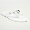 Holster Glam / Embellish Thong Sandals - White/Clear-Holster-Buy shoes online