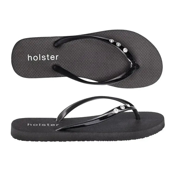 Holster Holiday Flip Flops - Black