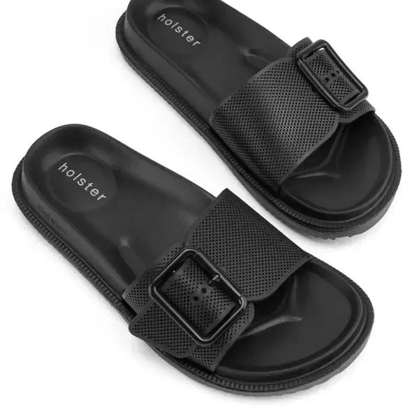 Holster Laze Push In Sandal - Black