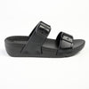 Holster Skyhigh Double Buckle Wedge Sandals - Black-Holster-Buy shoes online