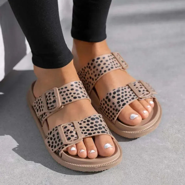 Holster Solesafari Cheetah Sandals - Natural