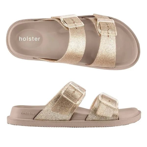 Holster Soleshimmer Glitter Sandals - Gold