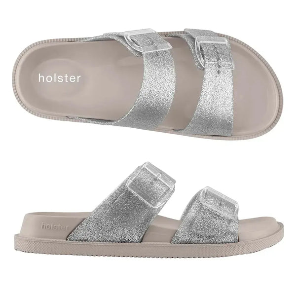 Holster Soleshimmer Glitter Sandals - Silver