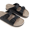 Holster Stride Double buckle Sandals - Black-Holster-Buy shoes online