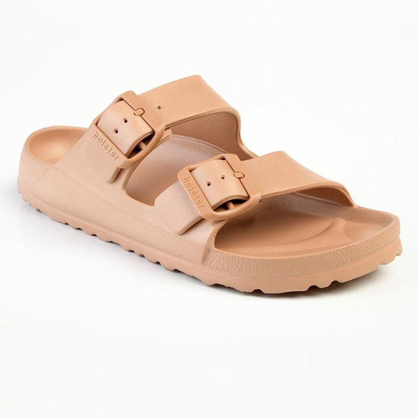 Holster Sundreamer Double Buckle Slip-on Sandals - Natural-Holster-Buy shoes online