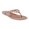 Holster Vacation Jewelled Toe Thong - Champagne-Holster-Buy shoes online