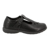 Hush Puppies Crown Youth T-Bar School Shoes - Black
