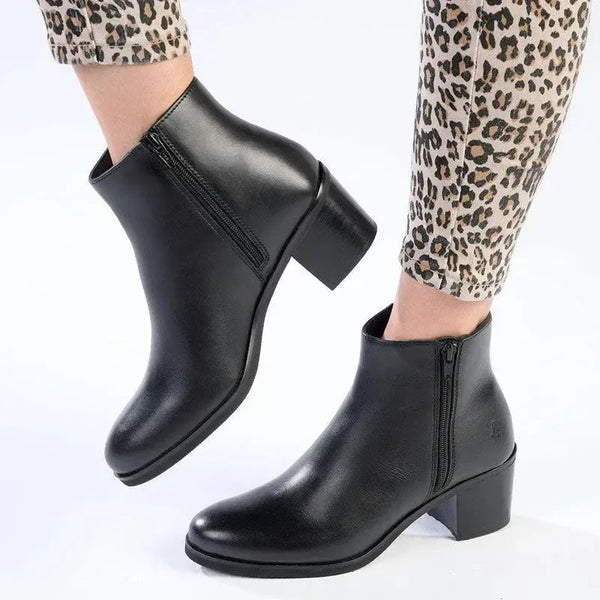 Hush Puppies Dawn Side Zip Ankle Boot - Black