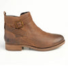 Hush Puppies Elizabeth Leather Side Strap Ankle Boot - Brown-Hush Puppies-Buy shoes online