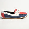 Hush Puppies Flat Docksider - Red / Navy-Hush Puppies-Buy shoes online