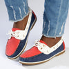 Hush Puppies Flat Docksider - Red / Navy-Hush Puppies-Buy shoes online