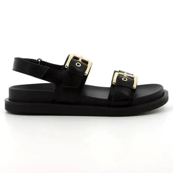 Hush Puppies Geneva Leather Sandal - Black