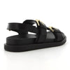 Hush Puppies Geneva Leather Sandal - Black
