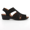 Hush Puppies Genny Leather Strap Sandals - Black