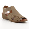 Hush Puppies Genny Nappa Leather Sandals - Canna Seta Leather-Hush Puppies-Buy shoes online