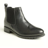 Hush Puppies Gigi Leather Gusset Boot - Black-Hush Puppies-Buy shoes online