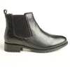 Hush Puppies Gigi Leather Gusset Boot - Black-Hush Puppies-Buy shoes online