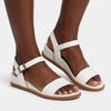 Hush Puppies Graice Leather Sandals - White