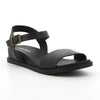 Hush Puppies Graice Leather Strap Sandals - Black