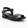 Hush Puppies Graice Leather Strap Sandals - Black-Hush Puppies-Buy shoes online