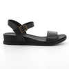 Hush Puppies Graice Leather Strap Sandals - Black-Hush Puppies-Buy shoes online