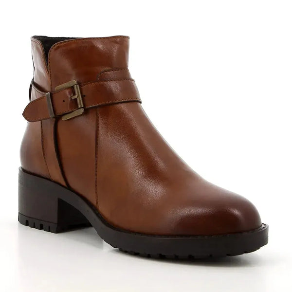 Hush Puppies Hazel Ankle Boot- Two Tone Tan