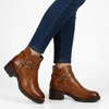 Hush Puppies Hazel Ankle Boot- Two Tone Tan