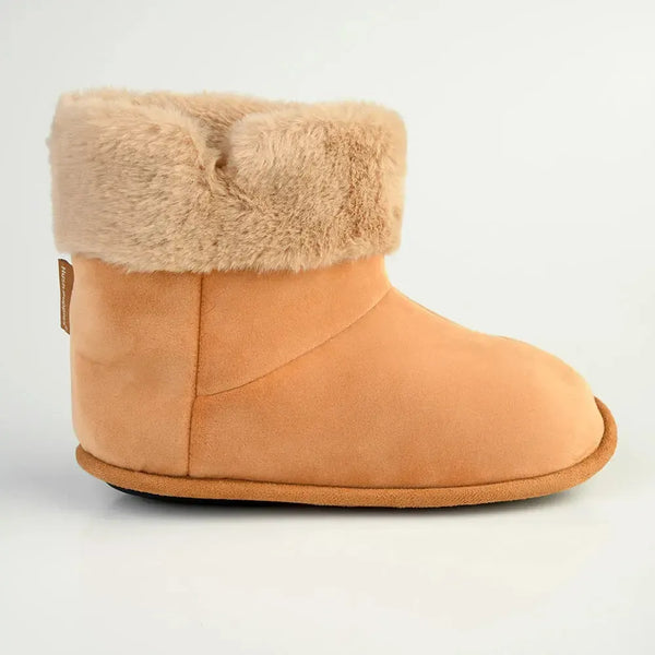 Hush Puppies Hi Top Slippers - Caramel