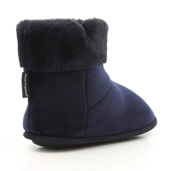 Hush Puppies Hi Top Slippers - Navy