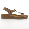 Hush Puppies Ivy Leather T-Bar Nubuck Sandal - Canna Nubuck-Soft Style by Hush Puppies-Buy shoes online