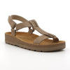 Hush Puppies Ivy Leather T-Bar Nubuck Sandal - Canna Nubuck-Soft Style by Hush Puppies-Buy shoes online