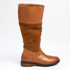 Hush Puppies Kitty Leather Rider Boot - Tan-Soft Style by Hush Puppies-Buy shoes online