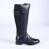 Hush Puppies Leather Arla Rider Boot - Black-Hush Puppies-Buy shoes online