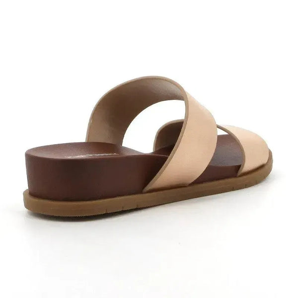 Hush Puppies Leather Edith Sandals - Rose Gold