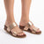 Hush Puppies Leather Edith Sandals - Rose Gold