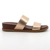 Hush Puppies Leather Edith Strap Sandals - Rose Gold-Soft Style by Hush Puppies-Buy shoes online