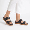 Hush Puppies Leather Hadley Sandals - Black