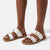 Hush Puppies Leather Hadley Sandals - White