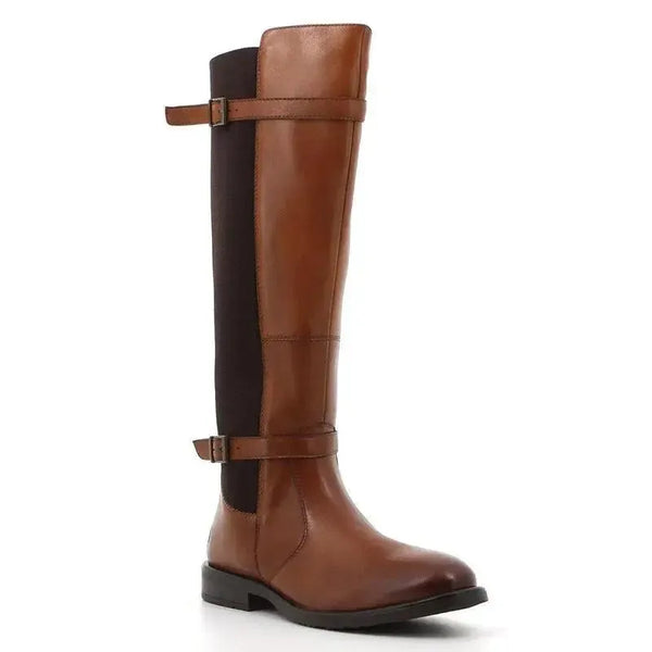 Hush Puppies Leather Victoria Rider Boot - Tan
