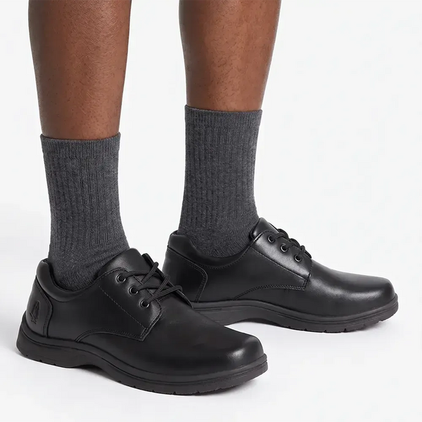 Hush Puppies Loxie School Shoes - Black