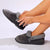 Hush Puppies Lua Fur Top Slippers - Grey