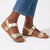 Hush Puppies Lucia Leather Wedge - Gold